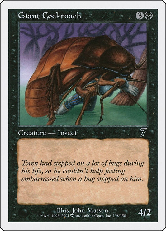 Image for Giant Cockroach (138) (7th Edition) - Magic: The Gathering