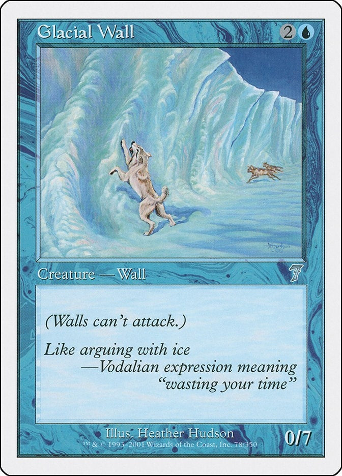 Image for Glacial Wall (78) (7th Edition) - Magic: The Gathering