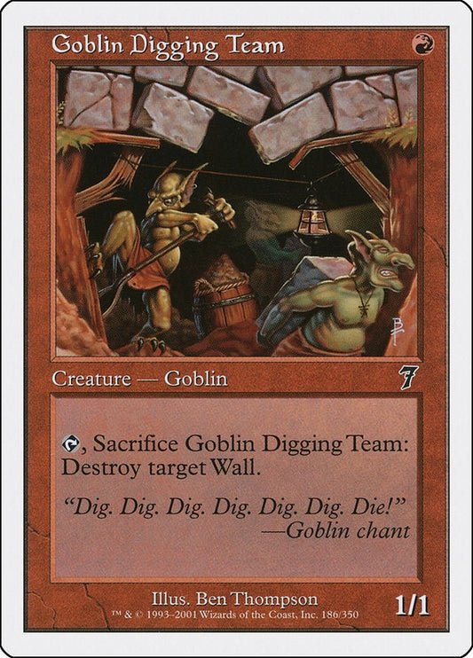 Image for Goblin Digging Team (186) (7th Edition) - Magic: The Gathering