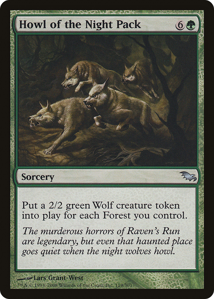 Howl of the Night Pack (SHM-119) - Shadowmoor