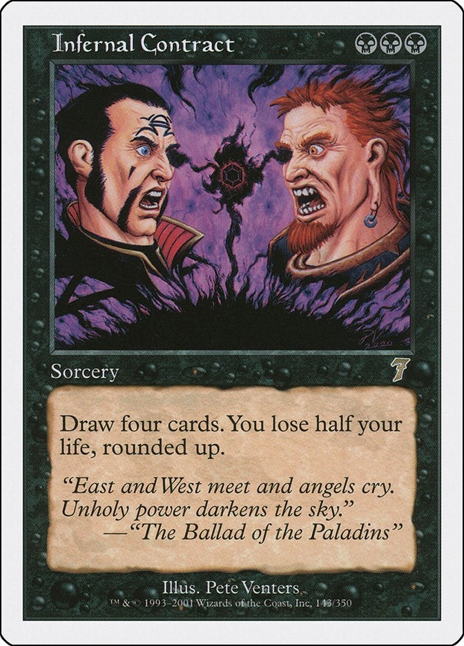 Image for Infernal Contract (143) (7th Edition) - Magic: The Gathering
