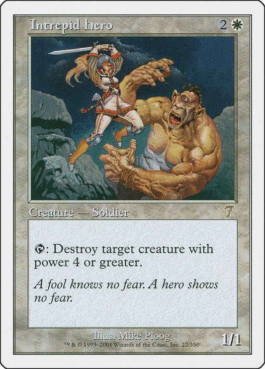Image for Intrepid Hero (22) (7th Edition) - Magic: The Gathering