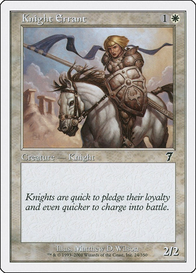 Image for Knight Errant (24) (7th Edition) - Magic: The Gathering