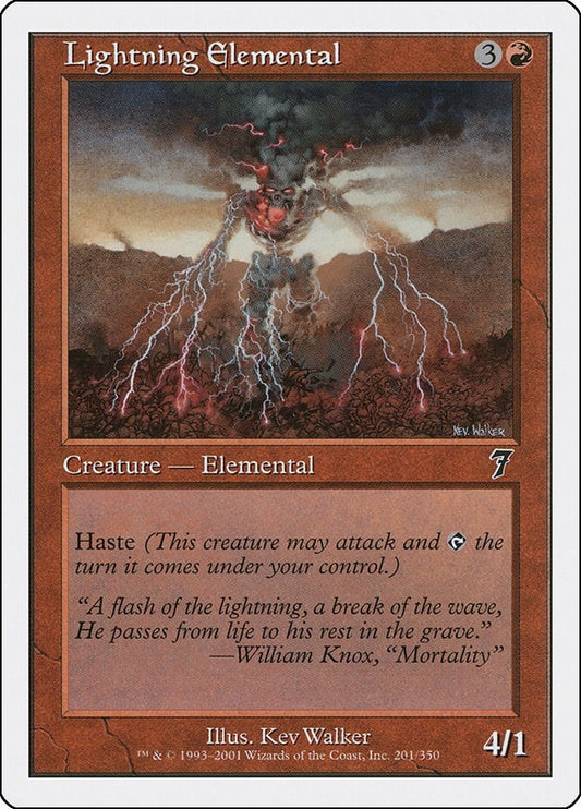 Lightning Elemental (201) (7th Edition)