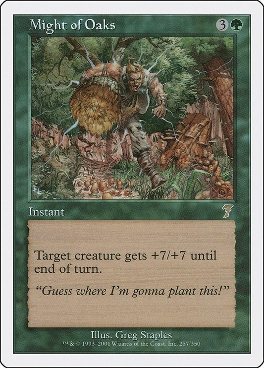 Image for Might of Oaks (257) (7th Edition) - Magic: The Gathering