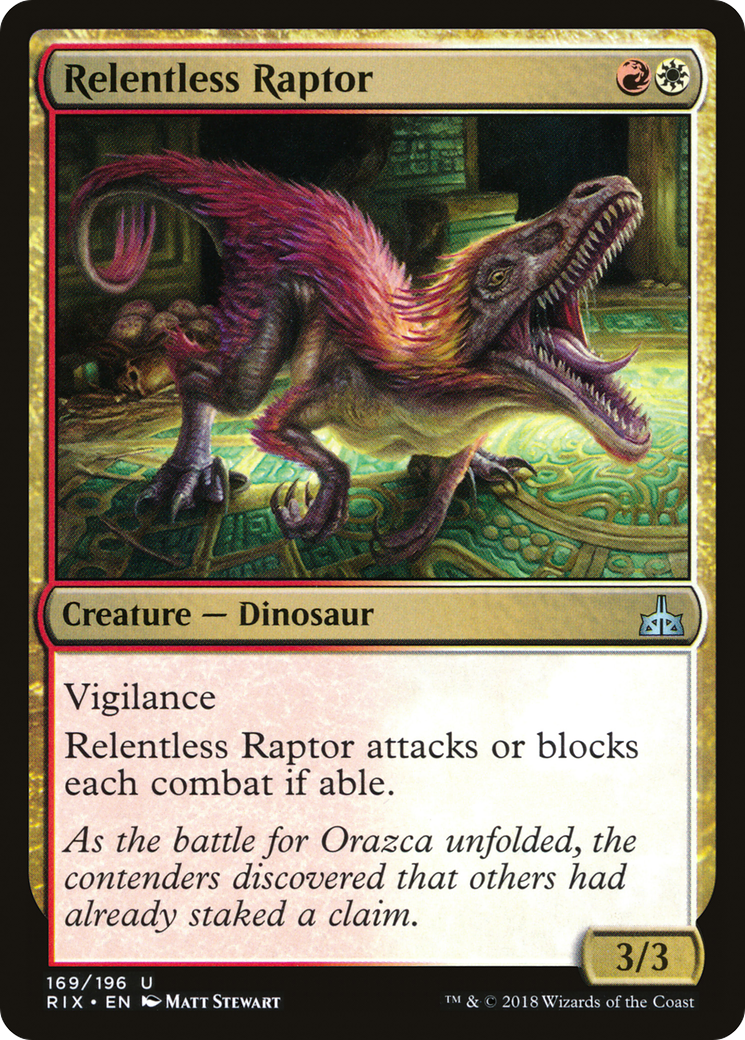 Relentless Raptor (RIX-169) - Rivals of Ixalan Foil