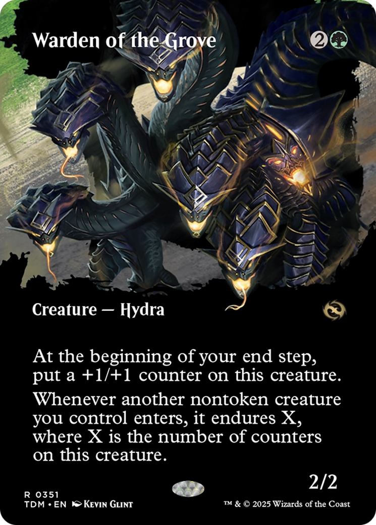 Warden of the Grove (TDM-351) - Tarkir: Dragonstorm: (Showcase) (Borderless) Foil