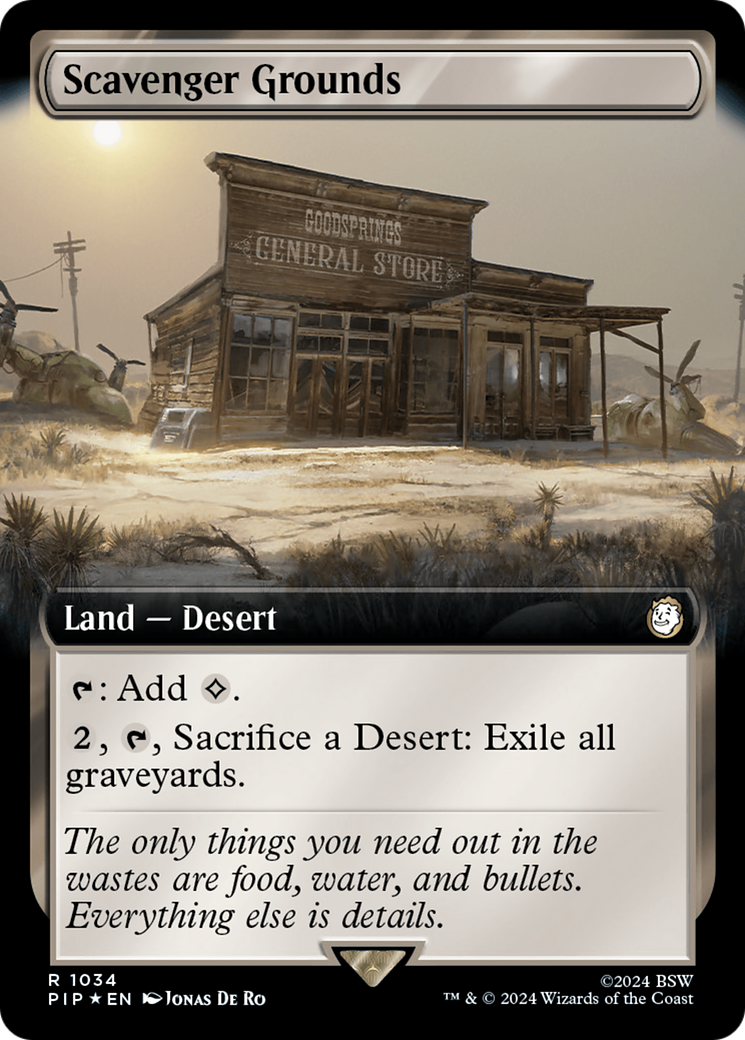 Scavenger Grounds (Extended Art) (Surge Foil) (PIP-1034) - Fallout: (Extended Art) Foil