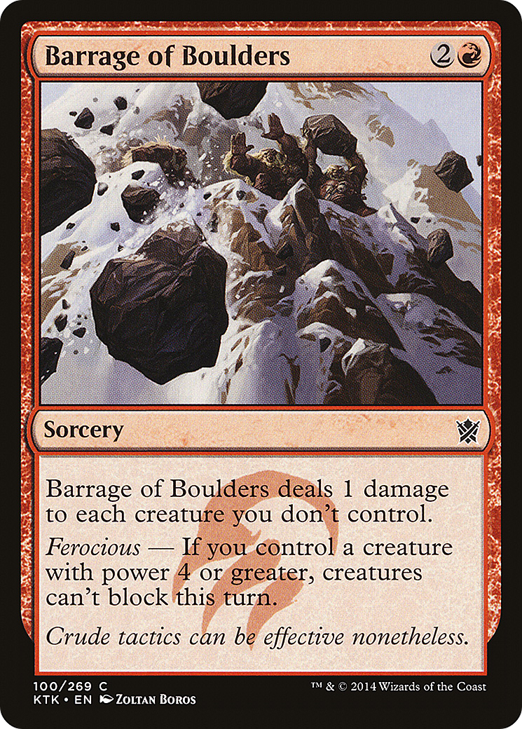 Barrage of Boulders (100) (KTK)