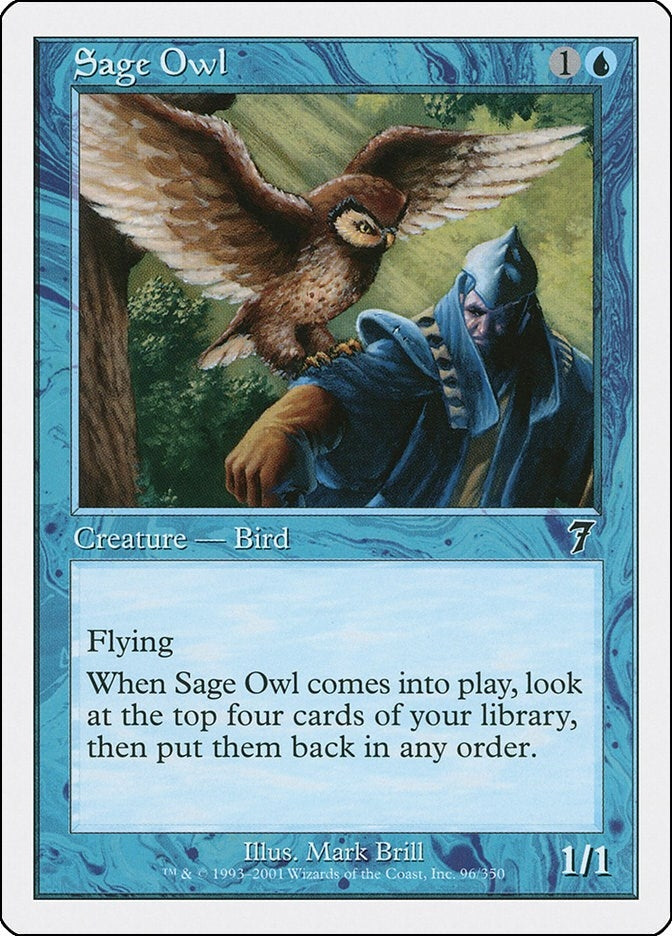 Image for Sage Owl (96) (7th Edition) - Magic: The Gathering