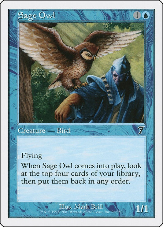 Image for Sage Owl (96) (7th Edition) - Magic: The Gathering