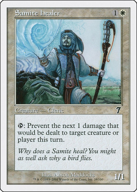 Image for Samite Healer (38) (7th Edition) - Magic: The Gathering