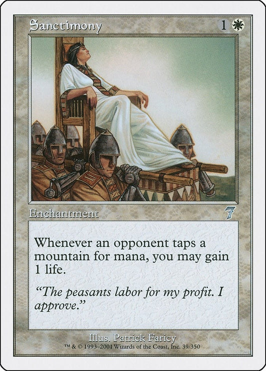 Image for Sanctimony (39) (7th Edition) - Magic: The Gathering