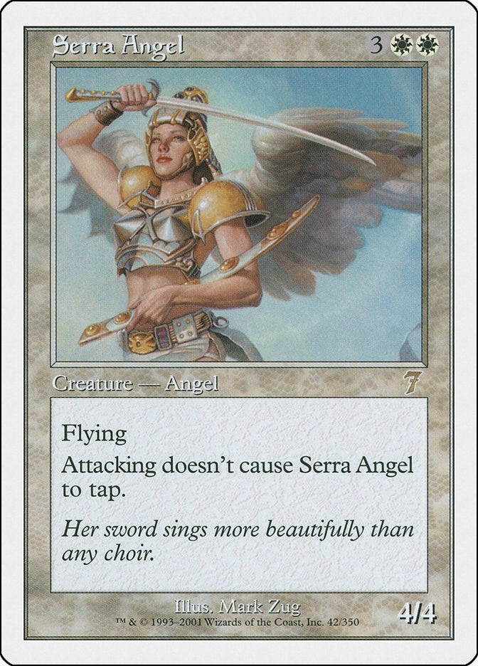 Image for Serra Angel (42) (7th Edition) - Magic: The Gathering