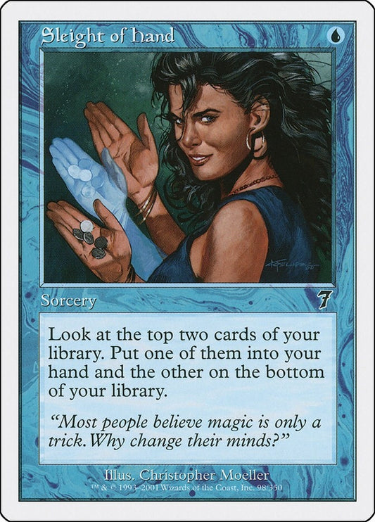 Image for Sleight of Hand (98) (7th Edition) - Magic: The Gathering