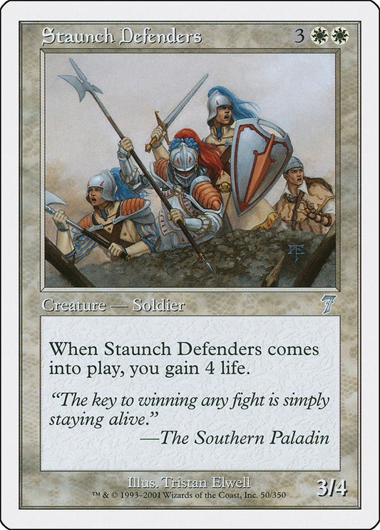 Image for Staunch Defenders (50) (7th Edition) - Magic: The Gathering