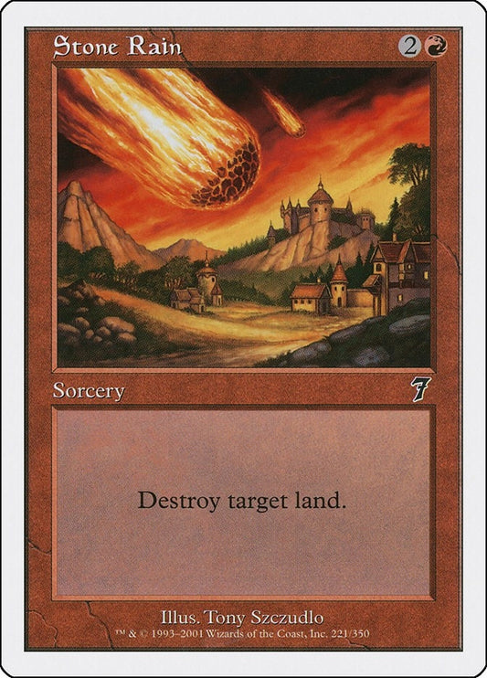 Image for Stone Rain (221) (7th Edition) - Magic: The Gathering