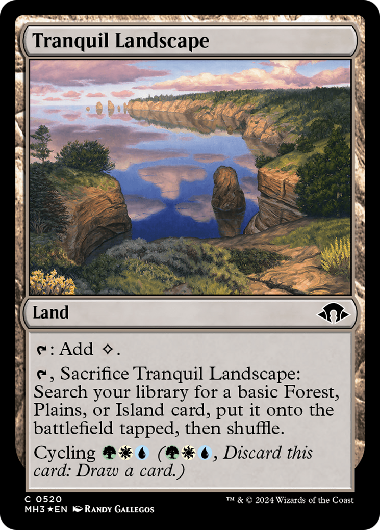 Tranquil Landscape (Ripple Foil) (520) (MH3)