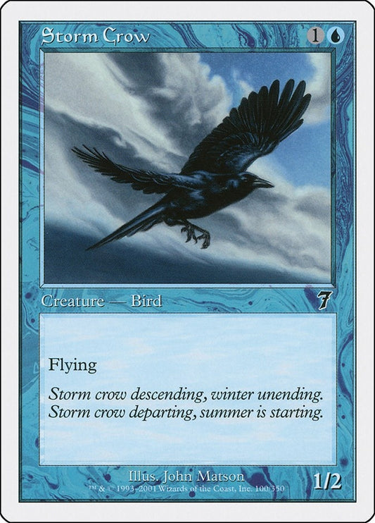 Image for Storm Crow (100) (7th Edition) - Magic: The Gathering