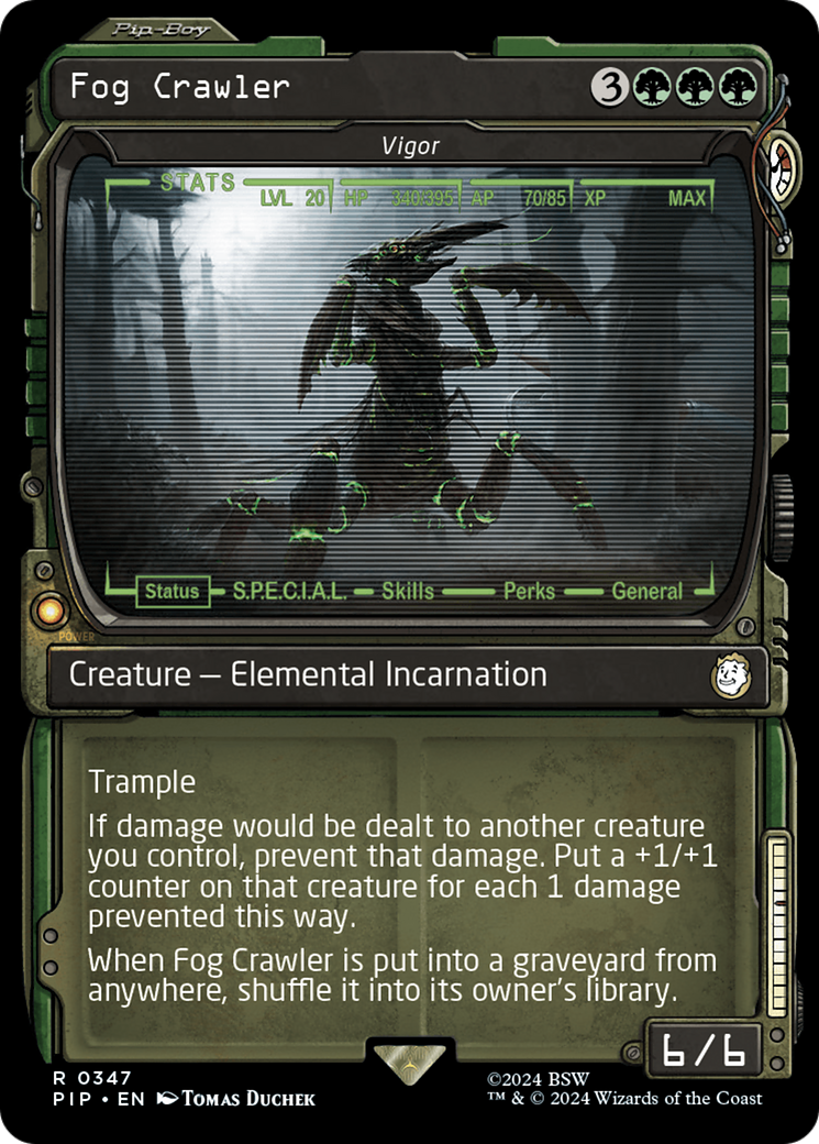 Fog Crawler - Vigor (Showcase) (PIP-347) - Fallout / Fog Crawler: (Showcase) Foil