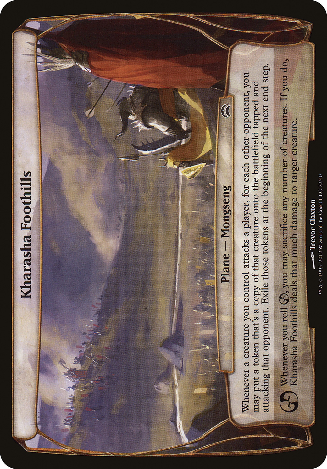 Kharasha Foothills (Planechase 2012) (OVER-022) - Planechase 2012 Planes