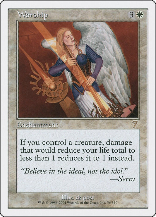 Image for Worship (56) (7th Edition) - Magic: The Gathering