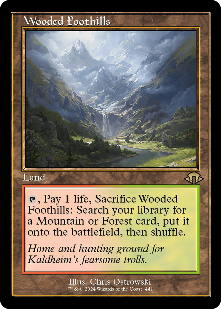 Wooded Foothills (Retro Frame) (441) (MH3)