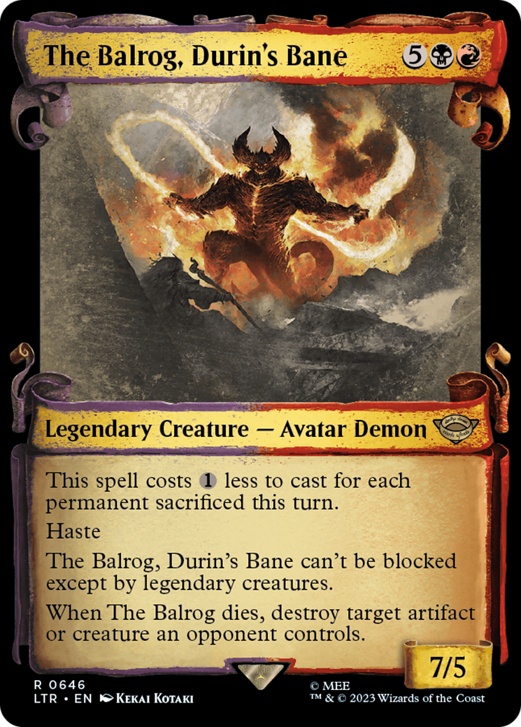 The Balrog, Durin's Bane (Showcase Scrolls) (646) (LTR)