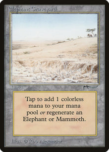 Image for Elephant Graveyard (Arabian Nights) - Magic: The Gathering