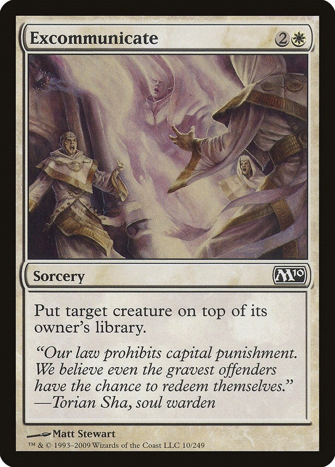 Image for Excommunicate (10) (Magic 2010 (M10)) (M10) - Magic: The Gathering
