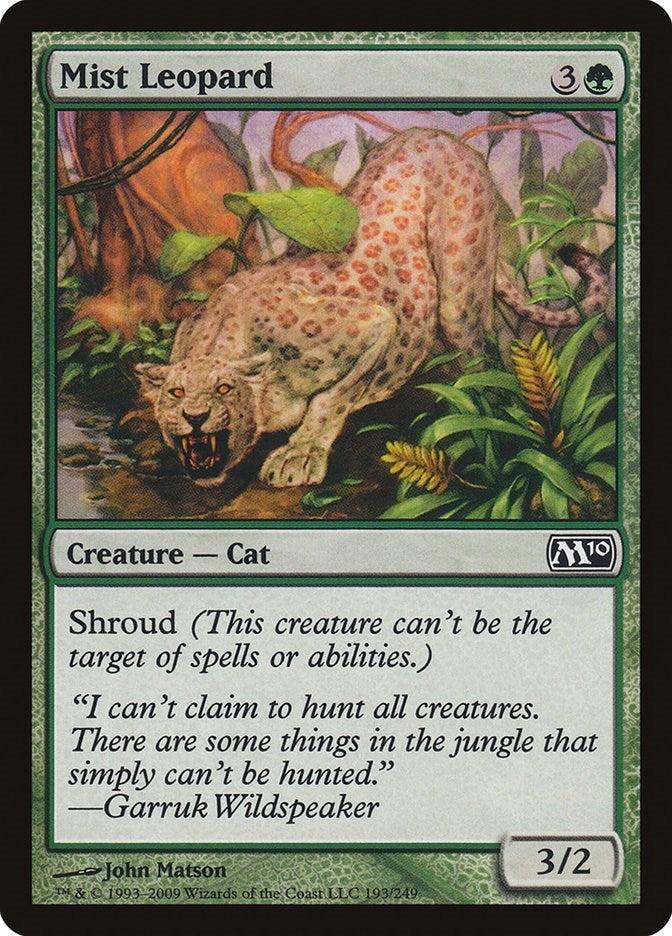 Image for Mist Leopard (193) (Magic 2010 (M10)) (M10) - Magic: The Gathering