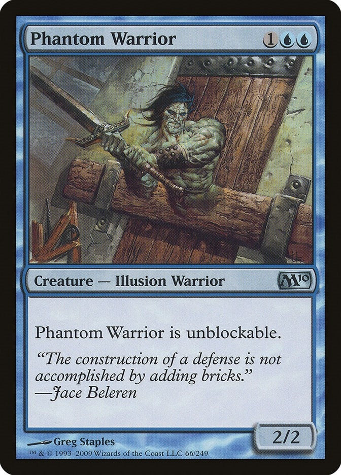 Image for Phantom Warrior (66) (Magic 2010 (M10)) (M10) - Magic: The Gathering