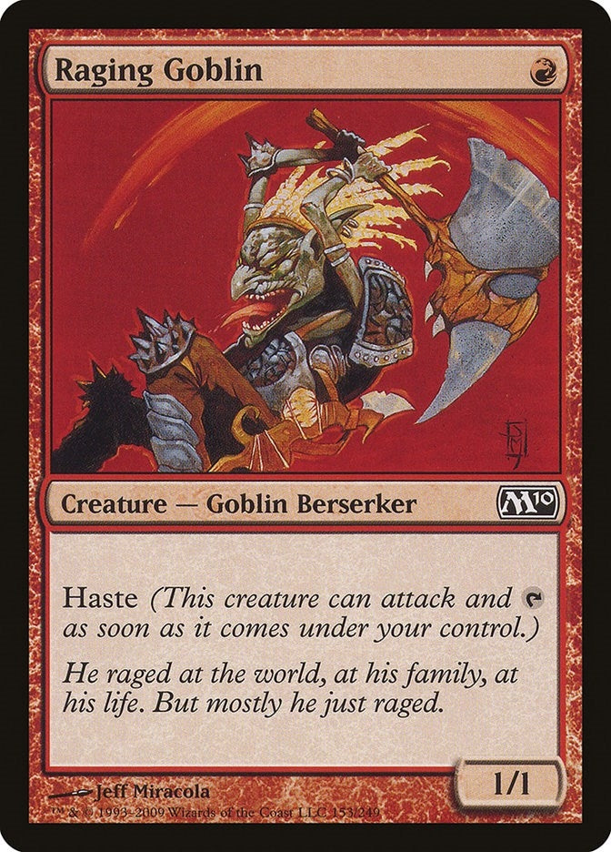 Image for Raging Goblin (153) (Magic 2010 (M10)) (M10) - Magic: The Gathering