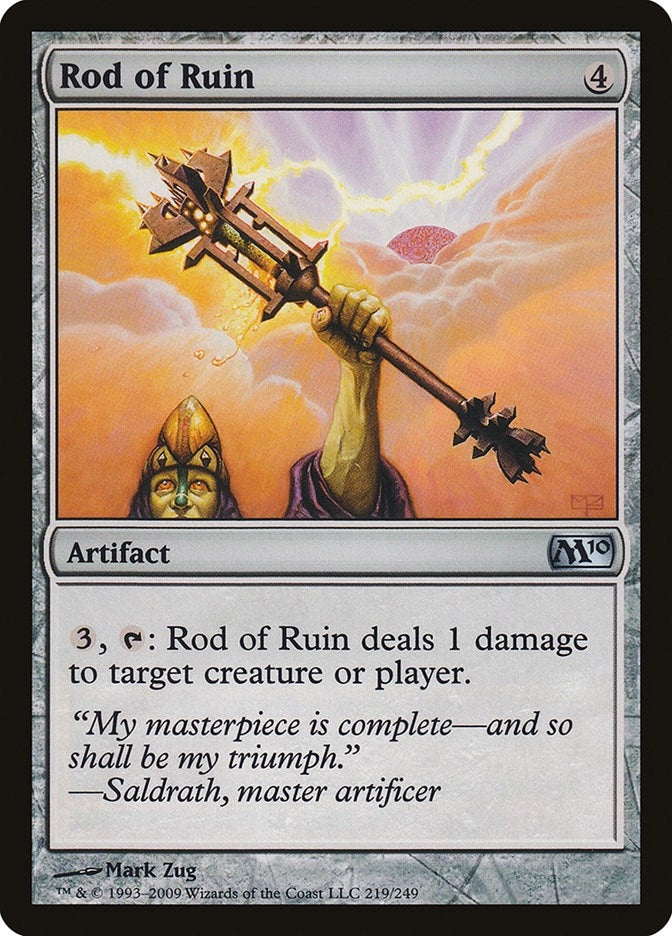 Image for Rod of Ruin (219) (Magic 2010 (M10)) (M10) - Magic: The Gathering
