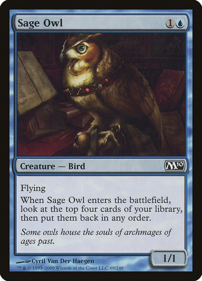 Image for Sage Owl (69) (Magic 2010 (M10)) (M10) - Magic: The Gathering