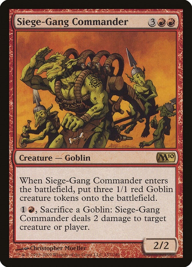 Image for Siege-Gang Commander (157) (Magic 2010 (M10)) (M10) - Magic: The Gathering
