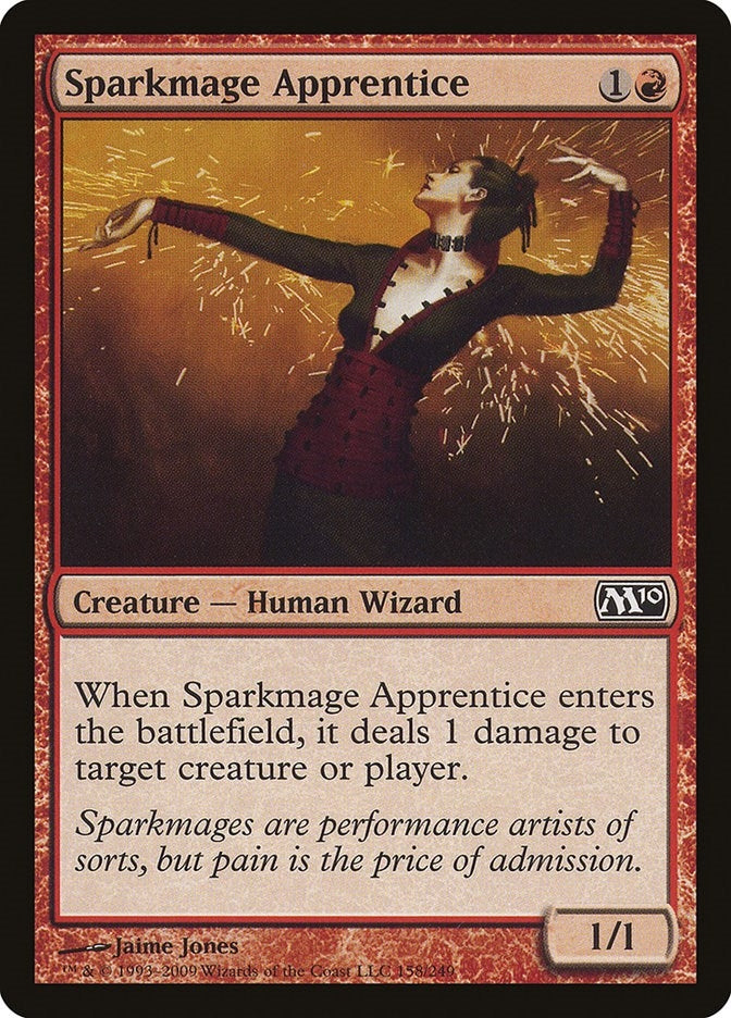 Image for Sparkmage Apprentice (158) (Magic 2010 (M10)) (M10) - Magic: The Gathering