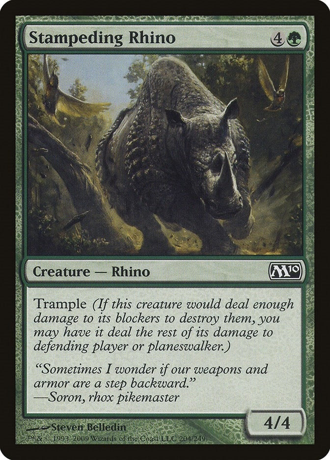 Image for Stampeding Rhino (204) (Magic 2010 (M10)) (M10) - Magic: The Gathering