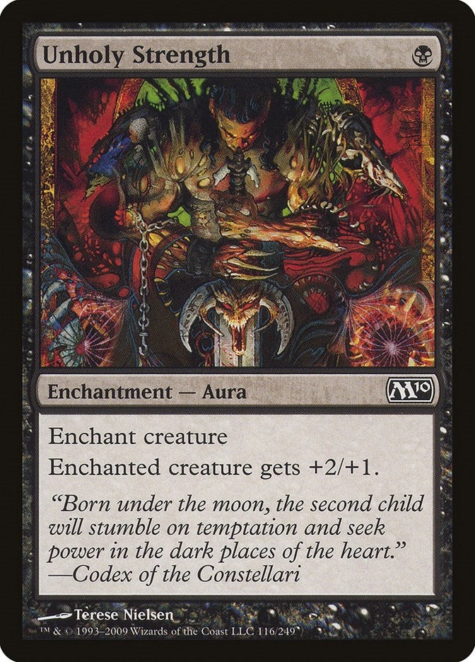 Image for Unholy Strength (116) (Magic 2010 (M10)) (M10) - Magic: The Gathering