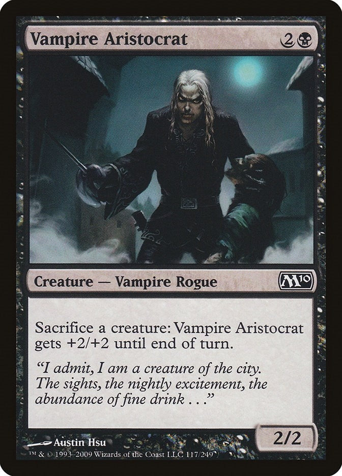 Image for Vampire Aristocrat (117) (Magic 2010 (M10)) (M10) - Magic: The Gathering