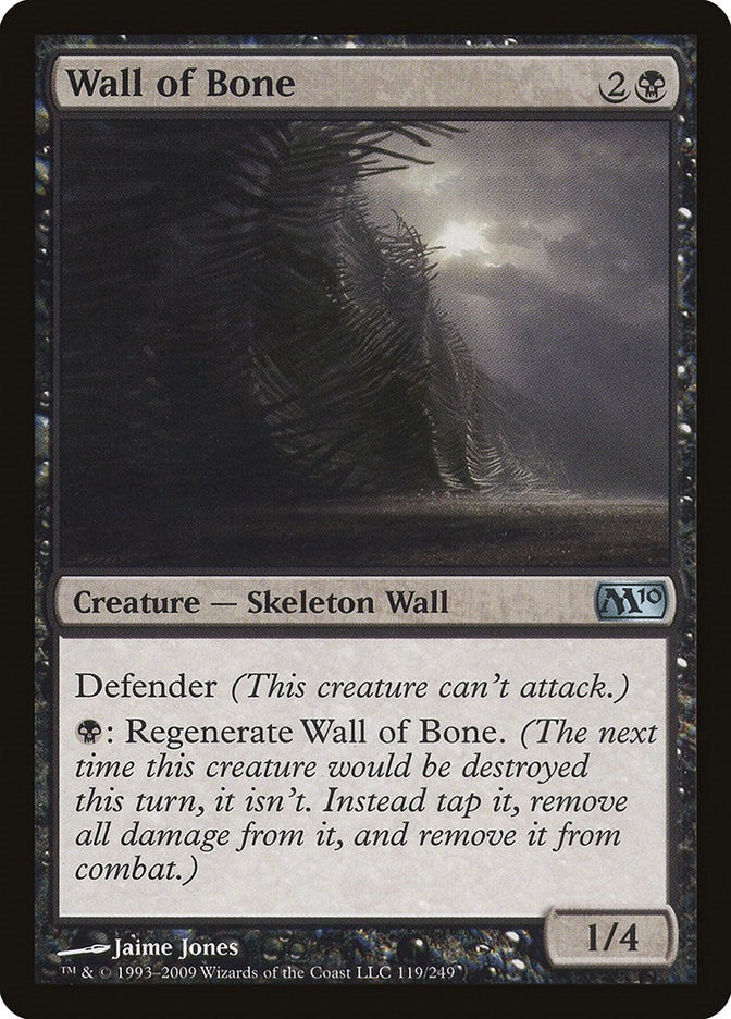 Image for Wall of Bone (119) (Magic 2010 (M10)) (M10) - Magic: The Gathering