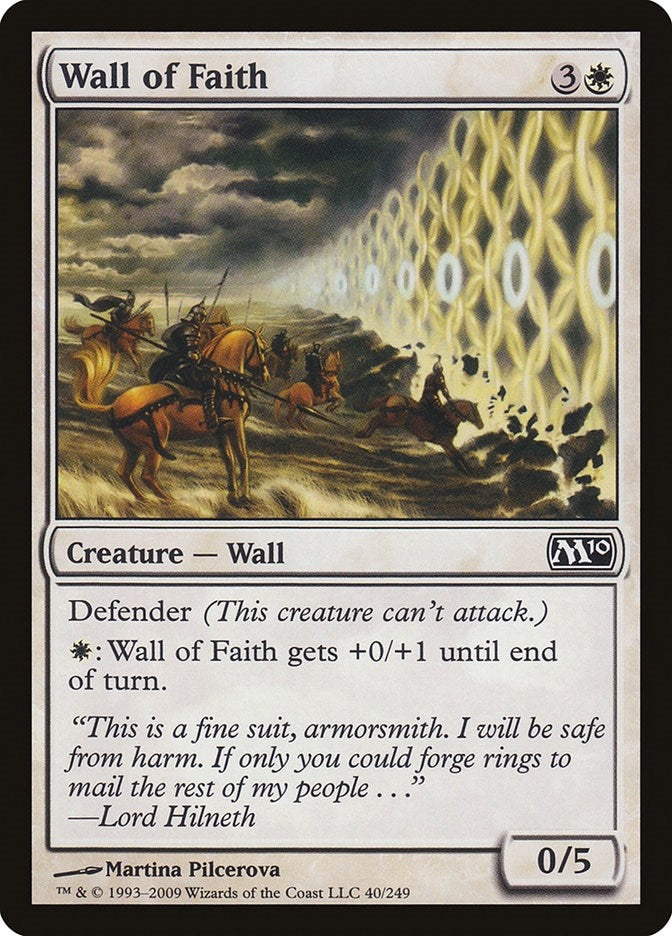 Image for Wall of Faith (40) (Magic 2010 (M10)) (M10) - Magic: The Gathering