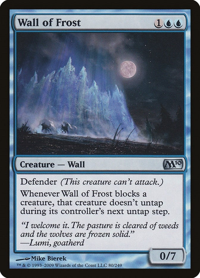 Image for Wall of Frost (80) (Magic 2010 (M10)) (M10) - Magic: The Gathering