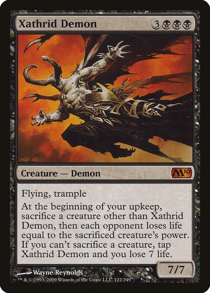 Image for Xathrid Demon (122) (Magic 2010 (M10)) (M10) - Magic: The Gathering