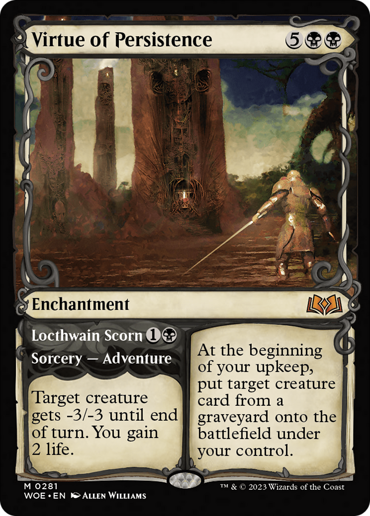 Virtue of Persistence (Showcase) (WOE-281) - Wilds of Eldraine: (Showcase)