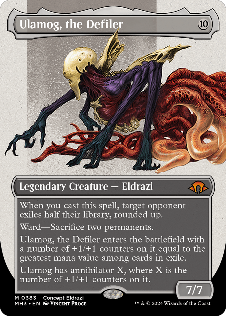 Ulamog, the Defiler (Borderless) (383) (MH3)