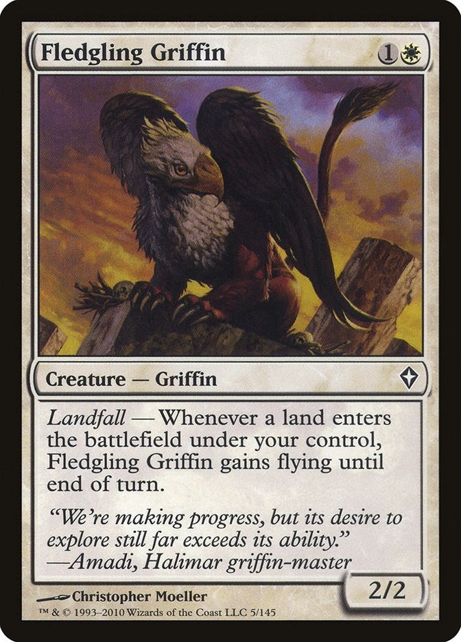 Image for Fledgling Griffin (5) (Worldwake) (WWK) - Magic: The Gathering
