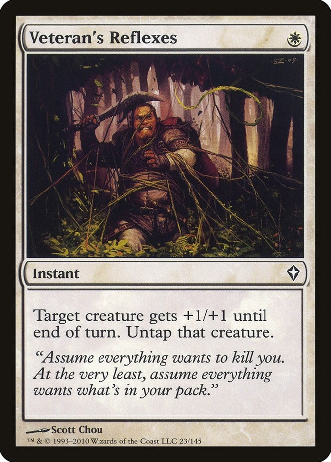 Image for Veteran's Reflexes (23) (Worldwake) (WWK) - Magic: The Gathering