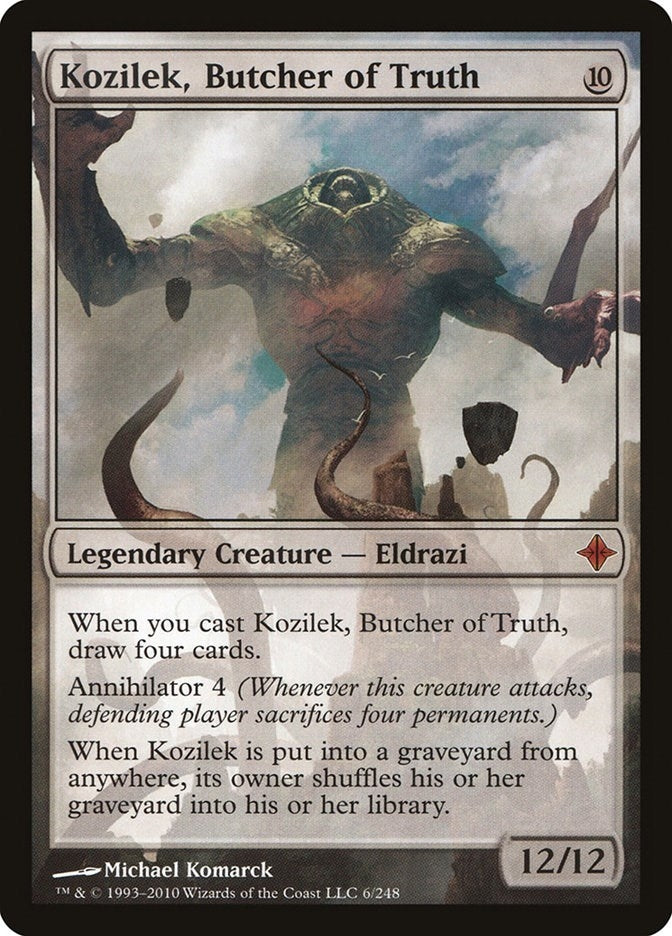 Image for Kozilek, Butcher of Truth (6) (Rise of the Eldrazi) - Magic: The Gathering