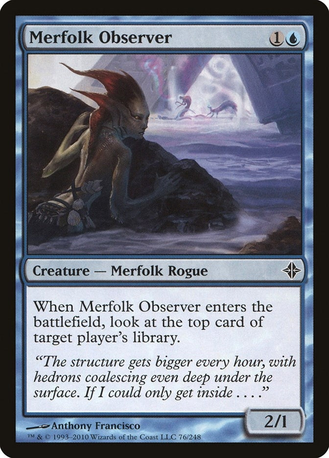 Image for Merfolk Observer (76) (Rise of the Eldrazi) - Magic: The Gathering